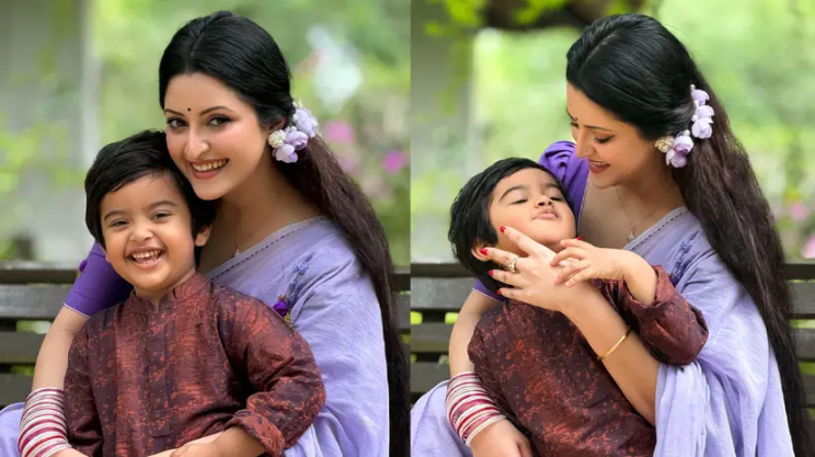 পরীমণির কোলজুড়ে হাসিখুশি পূণ্য