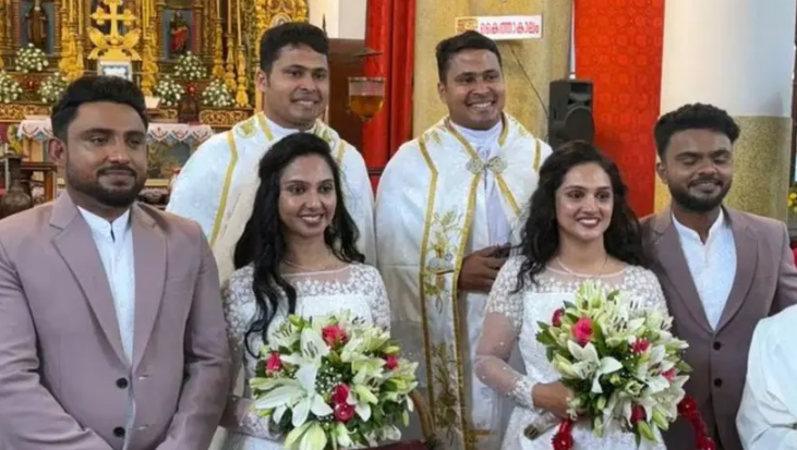 যমজ ভাইয়ের সঙ্গে যমজ বোনের বিয়ে, পুরোহিতও যমজ