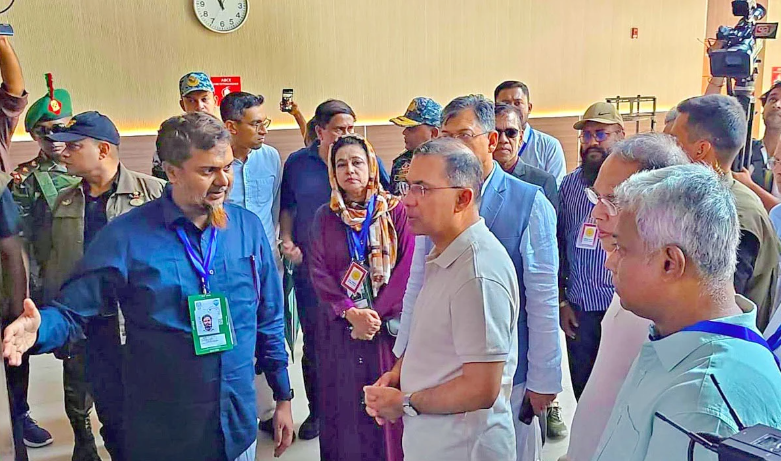মাতারবাড়ি কয়লা বিদ্যুৎকেন্দ্র পরিদর্শন করেছেন প্রধানমন্ত্রী
